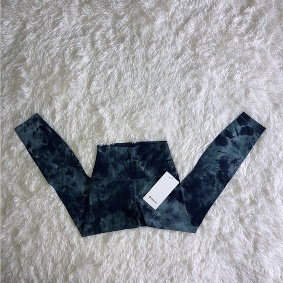 NWT Lululemon Align High Rise Pant 25" Size 4 Diamond Dye Silver Blue DON7 - Picture 8 of 11